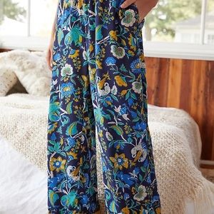Clara Velvet Trimmed Pants - Anthropologie